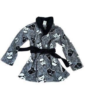 Star Wars Kids Pajama Robe - Gray and Black
